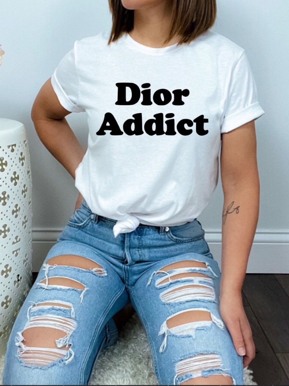 Dior Addiction graphic T-shirt